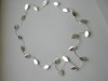 Flexible silver necklace